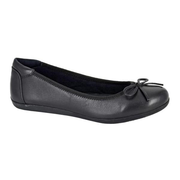 Cipriata Womens/Ladies Eria Leather Ballerina Flats - Black - 