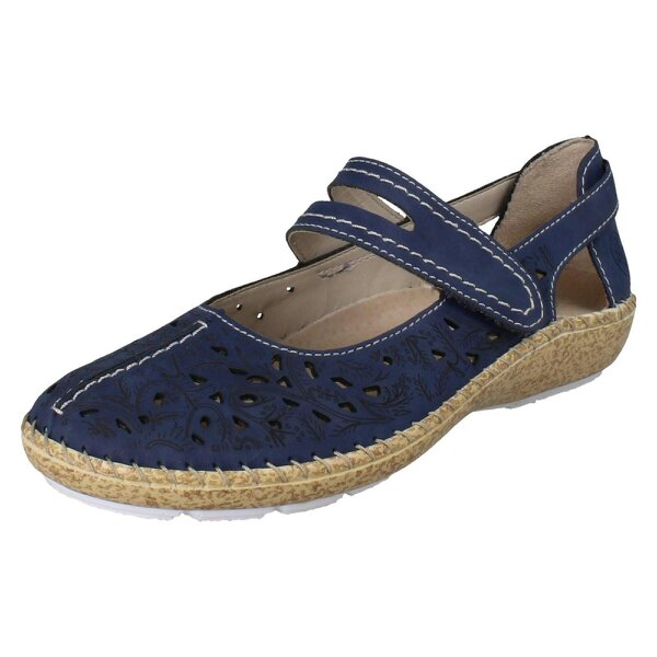 Rieker Ladies Rieker Mary Jane Shoes 44872 - Blue - Standard