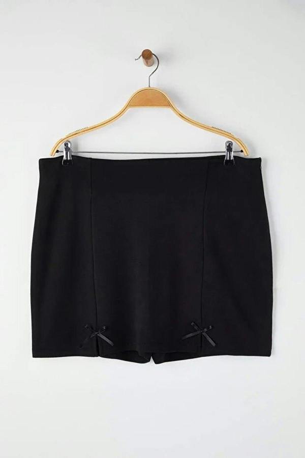 WOVCOR Short Knitted Plus Size Short Skirt