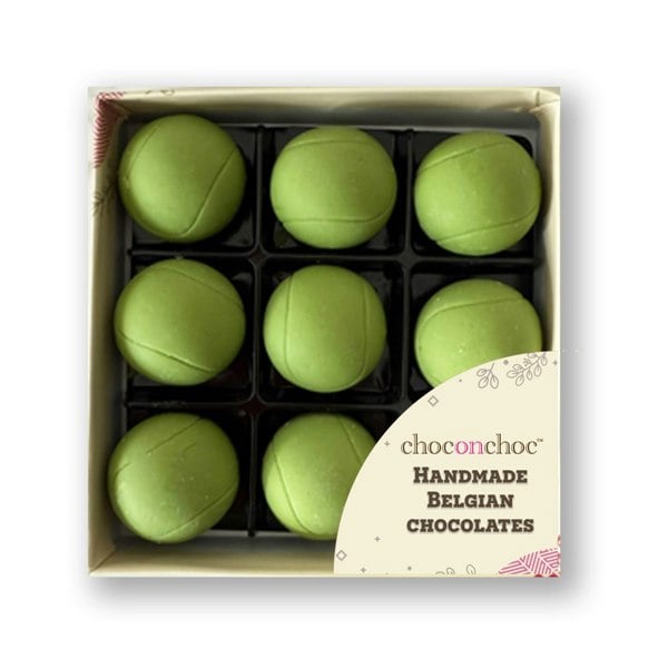 CHOC ON CHOC Nine Caramel Filled Chocolate Tennis Balls