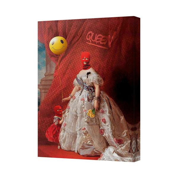 Benjamin Tate Design Contemporary Queen Balloon Dress Canvas Art Print Modern Wall Decor