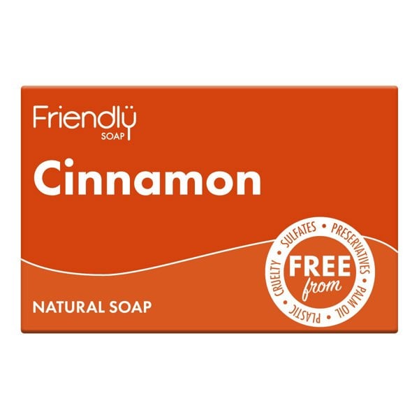Cinnamon packaging on white background