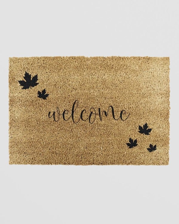 Welcome Autumn Leaf Doormat