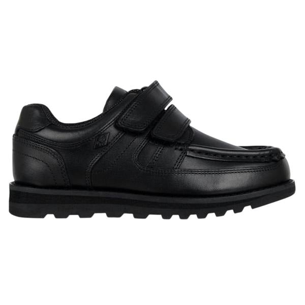 Lee Cooper Childrens/Kids Harrow Vel Leather School Shoes - Black - 