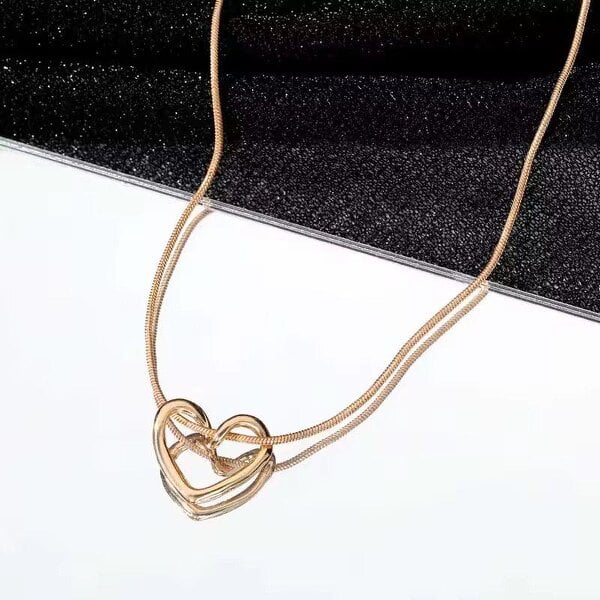 The Colourful Aura Timeless Love Gold Heart Necklace