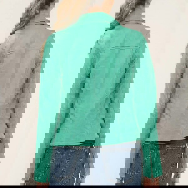 Leather Company Women's Real Leather Brando Style Biker Jacket