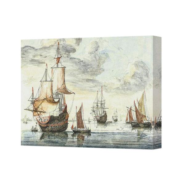 Benjamin Tate Design Vintage Sailing Ships Canvas Wall Art Seascape Nautical Decor