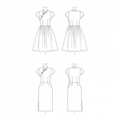 Simplicity Sewing Pattern 9292, Dresses, Vintage Style for Women, A5 (6-8-10-12-14) - Intermediate