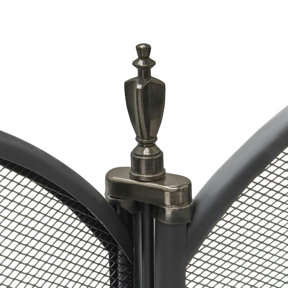 Heavy Duty Steel 3 Panel Folding Fireplace Guard