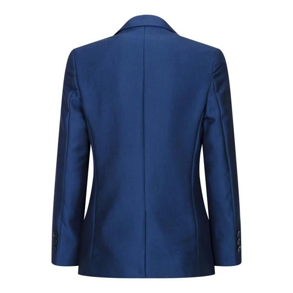 Paul Andrew Boys 3 Piece Shiny Royal Blue Classic Suit