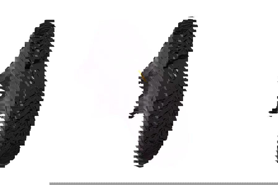 WorkForce Men's Safety Steel Toe/Midsole S1P Work Leather Dealer Boots, black steel toe work boots with durable leather construction and slip-resistant sole.