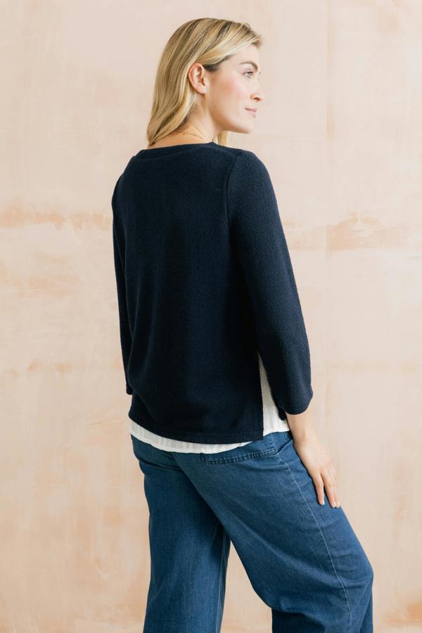 Lily & Me Olive Shirt Jumper Navy