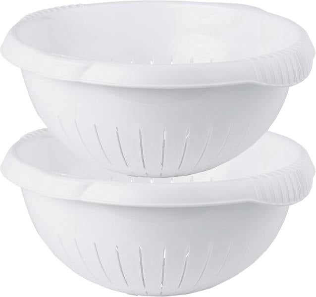 1 x Multi Purpose 30cm Ice White Colander Filter Basket