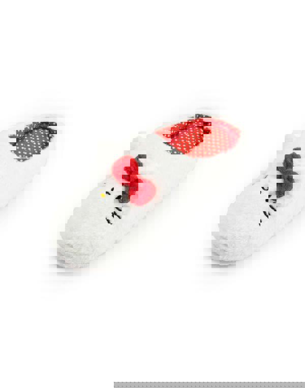 Hello Kitty Womens White Character Face Mule Slippers