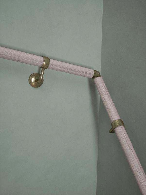 Handrails Direct Pattingham Grey Wood Double Winder Handrail