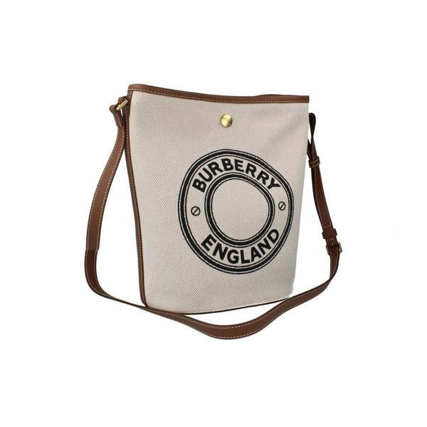 Burberry Canvas Bucket Bag - Dark Wheat