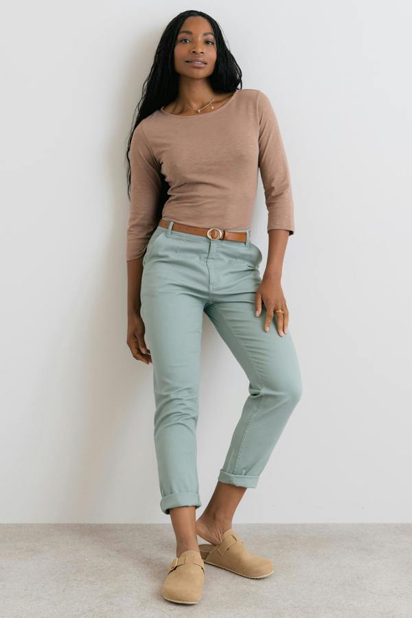 Lily & Me Monica Organic Cotton Jersey Top Mocha