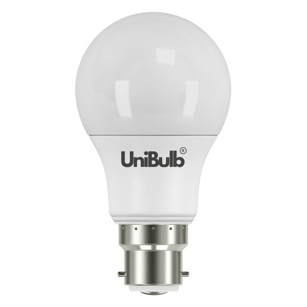 UniBulb LED GLS B22 470lm 4.2W 2700K (Warm White) Light Bulb - Pack of 3 bulb