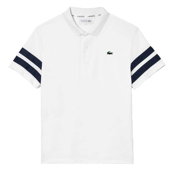 Lacoste Mens Pique Ultra Dry Tennis Polo Shirt - White
