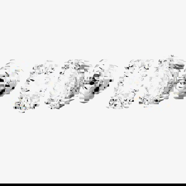 Swarovski Matrix White Tennis Necklace & Earrings Jewellery Set 5647730