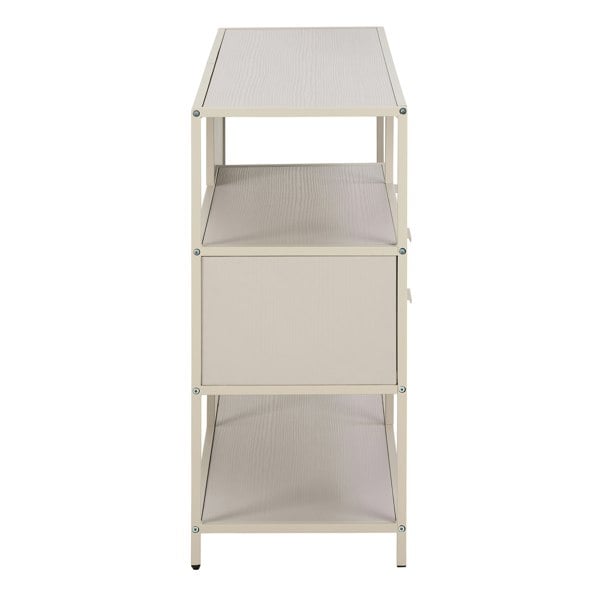 Furniture To Go Seaford Grey Storage Unit with 2 Drawers and 3 Shelves