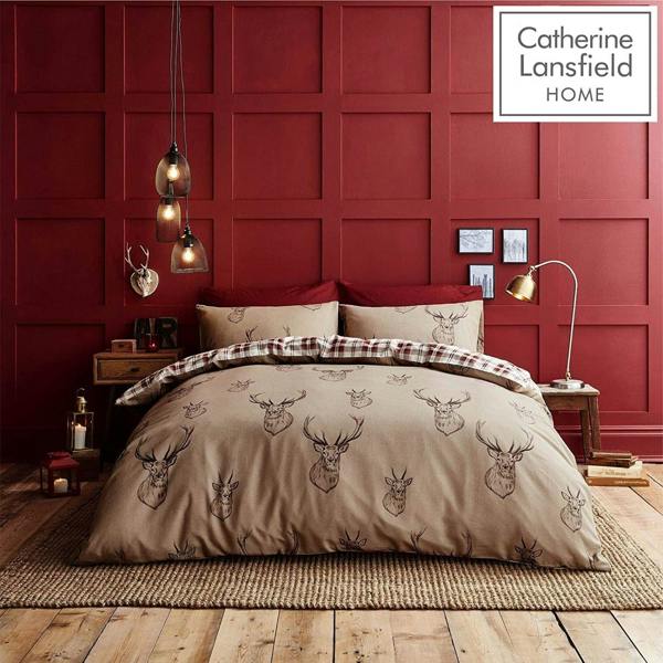 Stag Multi Natural Single Duvet Cover