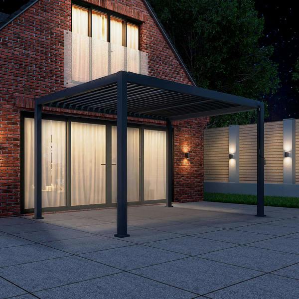 Ocean Designs Tivoli 4m x 3.6m Grey Frame Free Standing Pergola