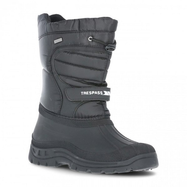 Trespass Unisex Dodo Pull On Winter Snow Boots - Black