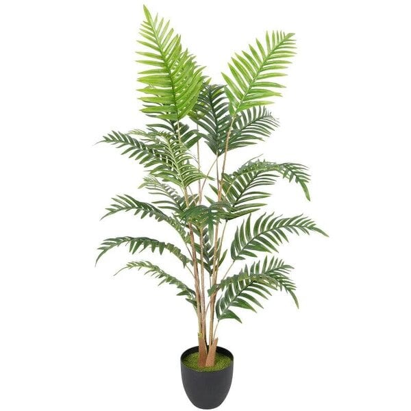 Artificial Fern Topiary Tree, Realistic Artificial Plant in Cement Pot, Fake Plant, 120cm