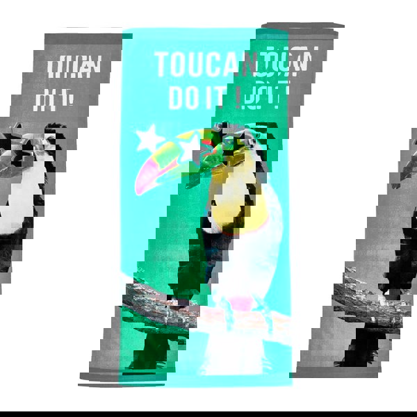 Catherine Lansfield Toucan Do It Green Beach Towel