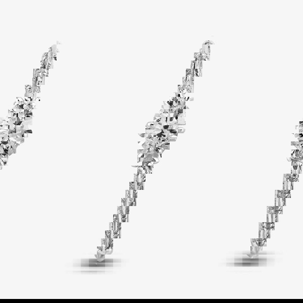 T. H. Baker Platinum 0.90ct Brilliant Cut Diamond Shoulder Set Solitaire Ring BESPOKE2