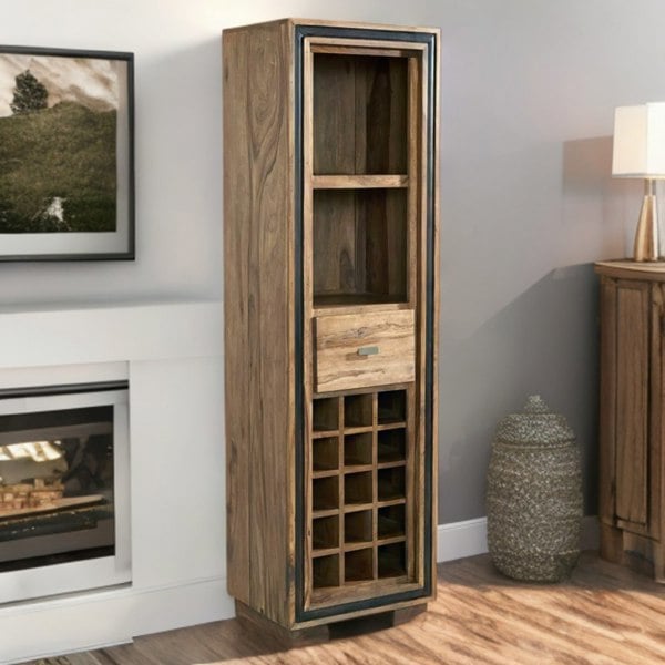 IH Design Tanishia Sheesham Wine Bookcase