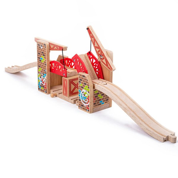 Bigjigs Rail BJT371 Double Lifting Graffiti Bridge