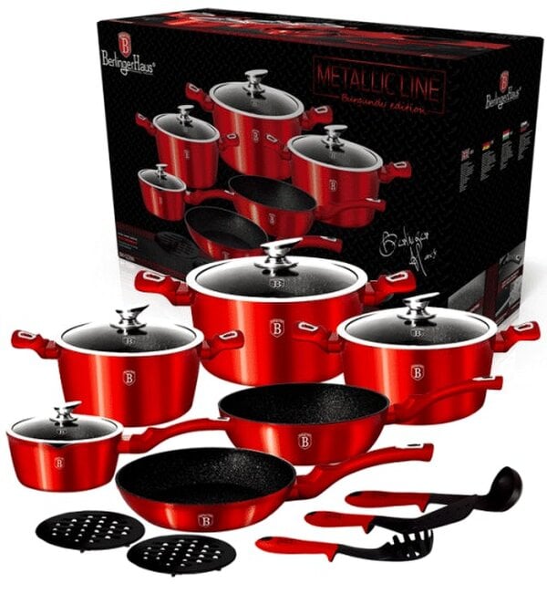 Berlinger Haus 15-Piece Cookware Set Berlinger Haus BH-1226 Burgundy