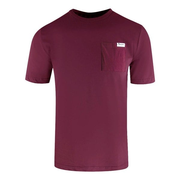 Aquascutum Active Small Pocket Burgundy T-Shirt