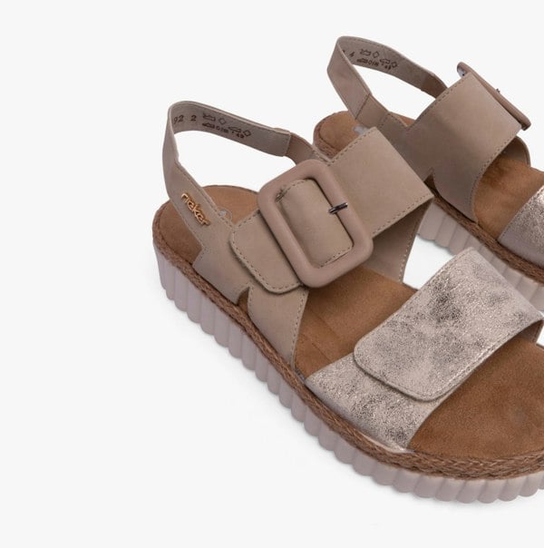 Rieker 69260-60 Womens Sandals - Beige