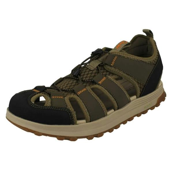 Clarks Mens Clarks Closed-Toe Mimic Grip Sole Sandals ATL Trek Wave