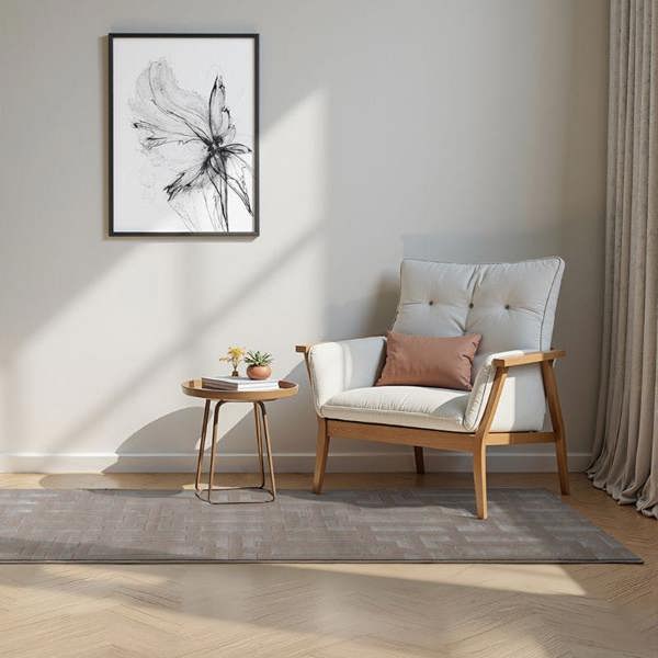 Hanse Home Perles Shortpile Beige Rug – Modern Geometric