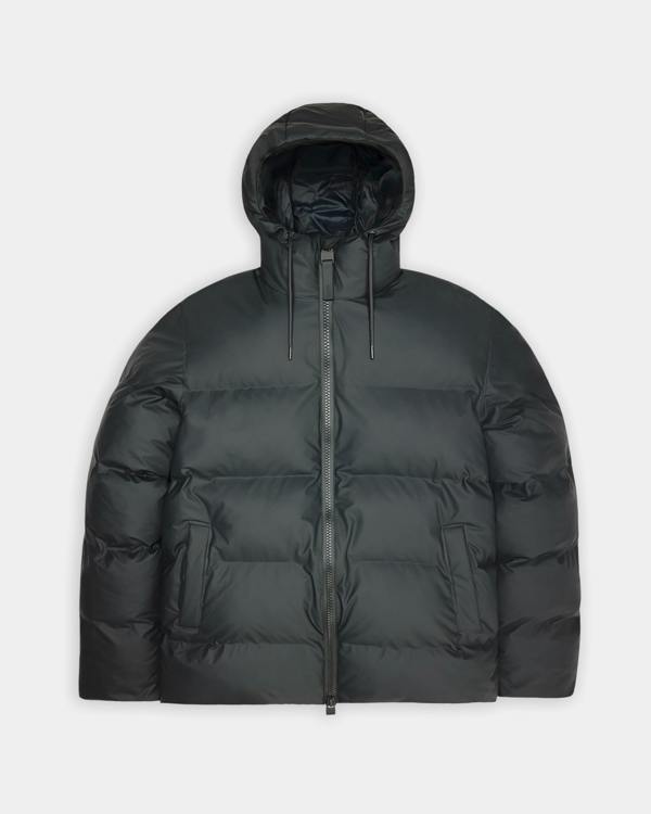 Rains Alta Unisex Puffer Jacket - 153 Dark Grey - 153 Dark Grey