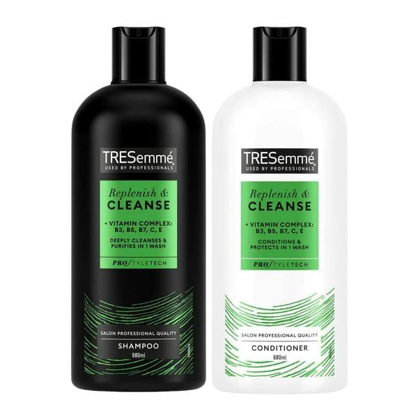 TRESemmé Shampoo & Conditioner Set 680ml w/ Vitamins B, C & E for All Hair Types