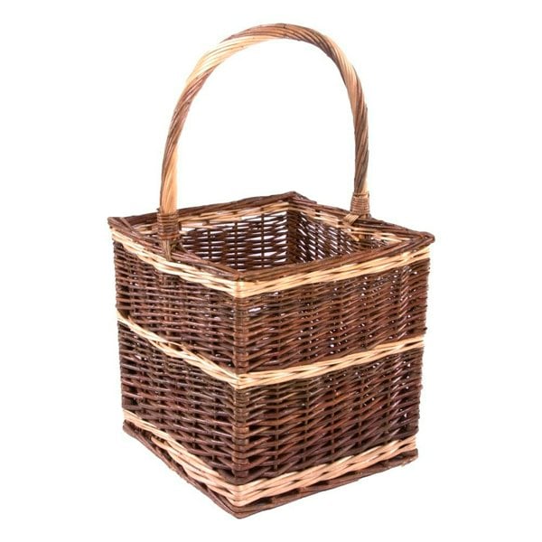 Rectangular Wicker Shopping Basket