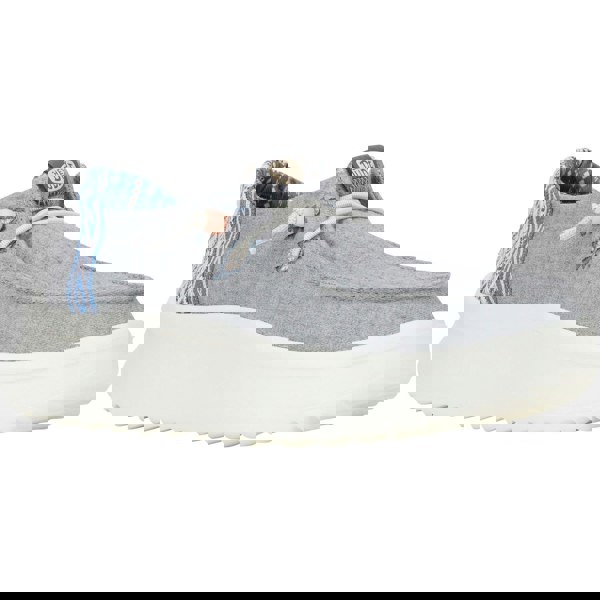 HEYDUDE Wendy Peak Chambray Woven Shoes - Grey