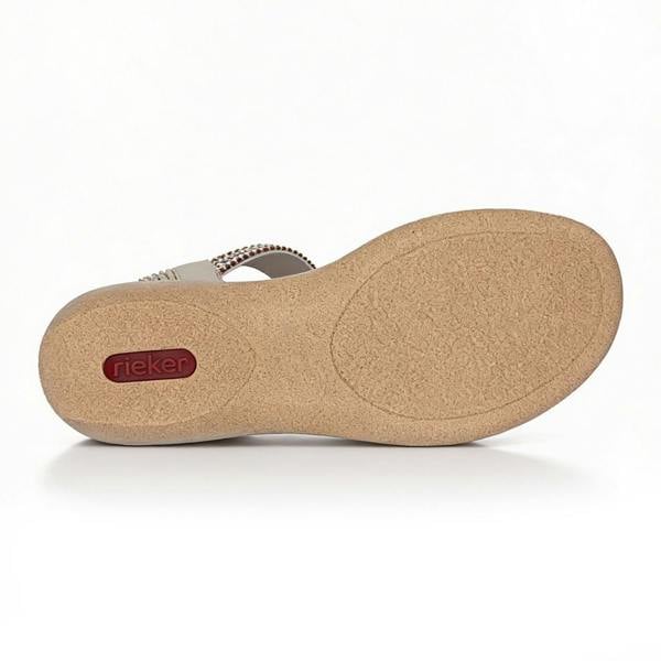 Rieker 61855 Slingback Sandals   in  Cream