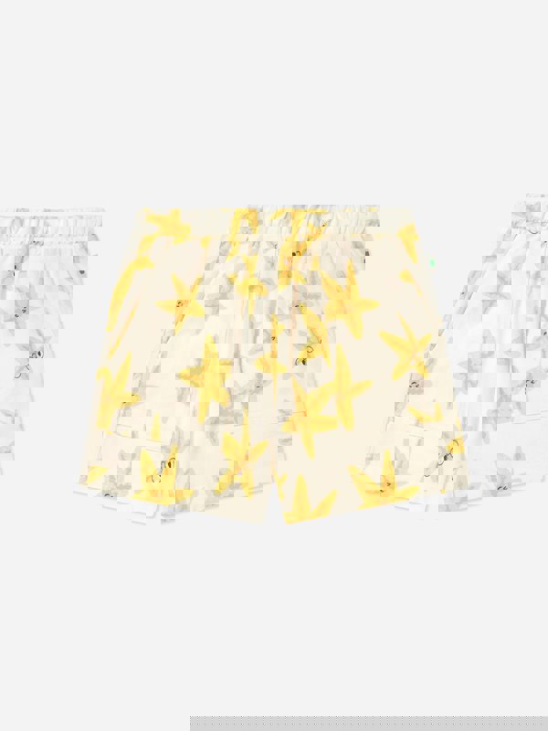 The Bonnie Mob Boys Coley Starfish Short in Ivory