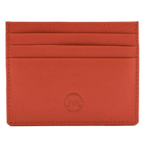 Mala Leather Origin Plain Leather Card Holder with Zip Pocket