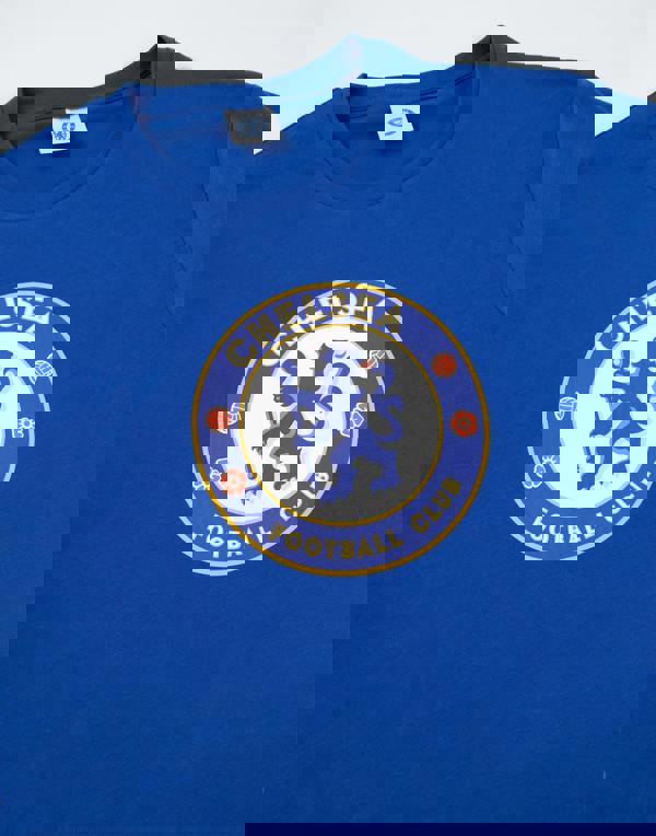 Chelsea Mens Blue Logo Short Sleeve Long Leg Pyjama Set