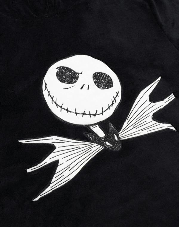 Disney The Nightmare Before Christmas Mens Black Face Long Sleeve Long Leg Pyjama Set