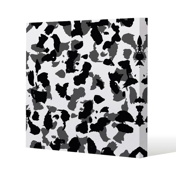 Benjamin Tate Design Animal Print Slim Style Canvas Print  40x40cm , 15mm Slim Real wood.
