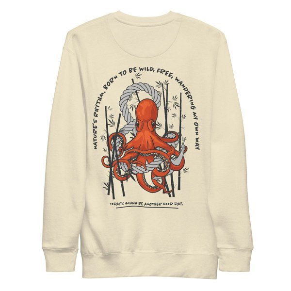 ANCHOR & CREW Octopus Another Good Day Cotton Blend Sweatshirt 