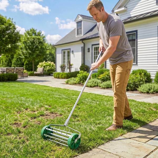 Rolling Lawn Aerator